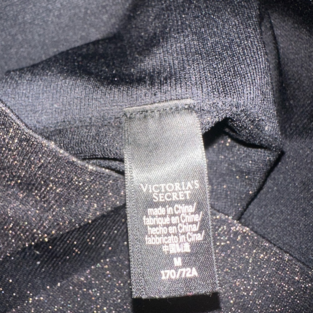 Victoria's Secret Black Top with Gold Sparkle